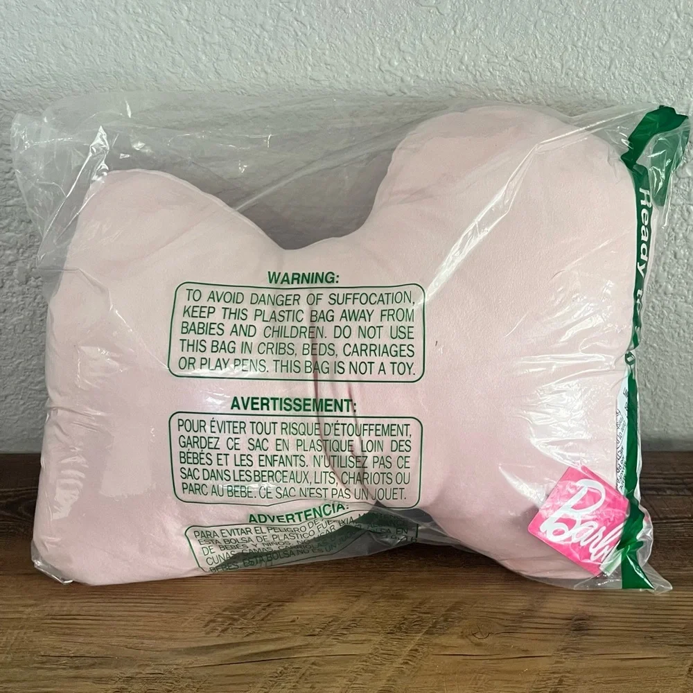NWT Barbie Throw Pillow/ Pink Barbie Pillow Room Decor/Barbie Accessories